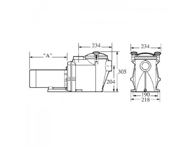 Насос Hayward RS II RS3020VSTD (220В, 25 м3/ч, 2HP), с пер. скор.