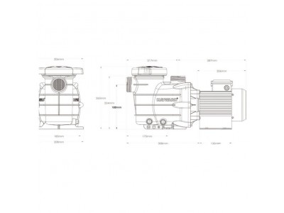 Насос Hayward PL 81003 (220В, 7.3 м3/ч, 0.33HP)