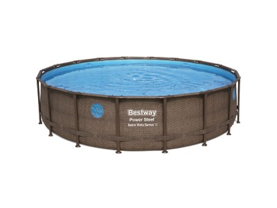 Каркасный бассейн Bestway Ротанг 56977 (549х122) с картриджным фильтром