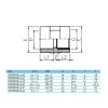 Муфта ПВХ Effast переходная c металлическим кольцом d63x2" (Арт: 2-19189)