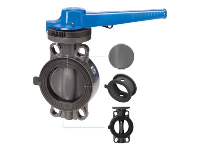 Дисковый затвор ПВХ Effast ProFlow "Serie H" d90 мм