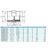Муфта ПВХ Effast переходная с внутр. резьбой d32x1" (Арт: 2-19032)
