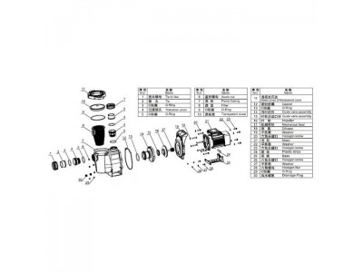 Насос AquaViva LX SWPB200T 23.5 м3/ч (2HP, 380В)