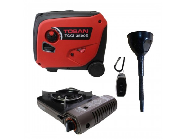 Інверторний генератор TOSAN ТGGI-3500E + газова плитка Orcamp CK-505, та лійка в дарунок