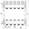 Коллекторный блок с термостат. клапанами EUROPRODUCT EP.S1100-12 1"x12 (EP4999)