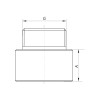 Удлинитель 1/2"-100мм (хром) KOER KF.E06-01.CHR (KF0103)