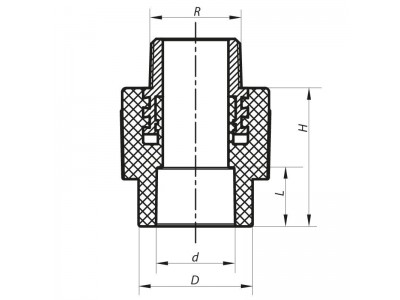 Муфта НР 32x3/4M PPR KOER K0098.PRO (KP0117)