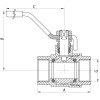 Кран шаровый KOER 2" ГГР ГАЗ (KR.214.G) (KR0137)
