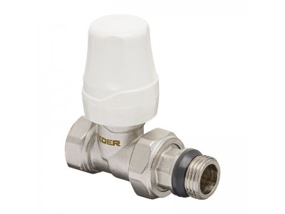 Комплект для подключения радиатора KOER SET-12 - 1/2"x1/2" (прямой) с термоголовкой ВН (KR3177)