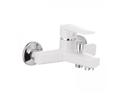 Смеситель для ванны PLAMIX Oscar-009 White (без шланга и лейки) (PM0025)