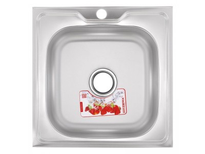 Кухонная мойка накладная ZERIXZ5050-04-160E (satin) (ZX1608)