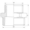 Ниппель редукционный 3/4"x1-1/2" KOER KF.N0816 (KF0043)