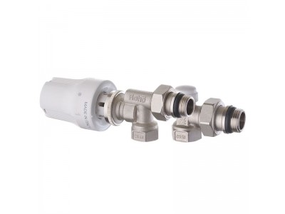 Комплект для подключения радиатора Roho R5171-050K - 1/2" осевой (антипротечка) (RO0121)