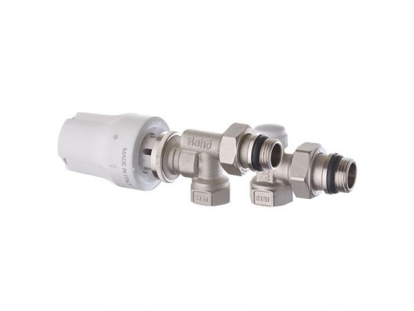 Комплект для подключения радиатора Roho R5171-050K - 1/2" осевой (антипротечка) (RO0121)
