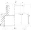Перехідник (конектор) 3/8"х1/2" KOER KF.A0406 (KF0050)