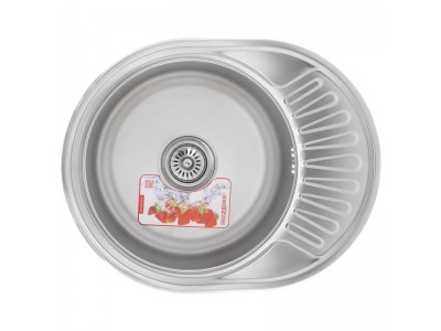 Мойка кухонная ZERIX Z5745-06-160E (satin) (ZX1588)