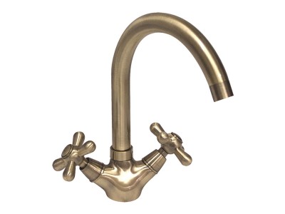 Смеситель для умывальника HAIBA DOMINOX 274 бронзовый (HB0086)