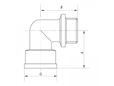 Угол 1'' НВ KOER KF.L10MF (KF0077)