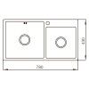 Мойка MIXXUS MX7843-220x1.0-PVD-BLACK (MX0565)
