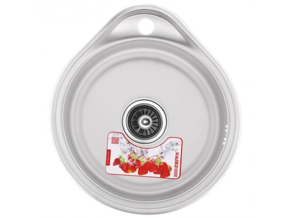 Мойка кухонная ZERIX Z4843-08-180E (satin) (ZX1598)