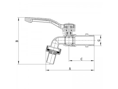 Кран полива KOER KR.246 - 1/2" (KR3197)
