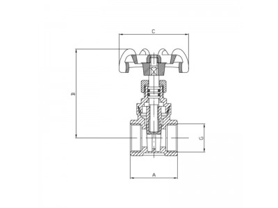Задвижка клиновая KOER KR.280 - 3/4" (KR2906)