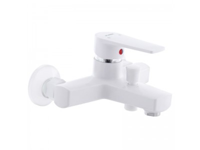 Смеситель для ванны PLAMIX Leo-009 White (без шланга и лейки) (PM0555)