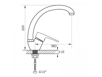 Смеситель для кухни ZERIX PUD4 146 (ZX2995)