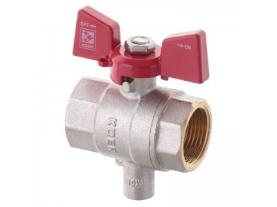 Кран ГГБ для подключения датчика температуры KOER KR.230 - 3/4" (KR3068)