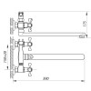 Смеситель для ванны ZERIX DFR-B 827 (ZX0186)