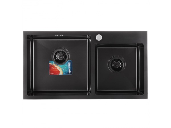 Мойка MIXXUS MX7843-220x1.0-PVD-BLACK (MX0565)