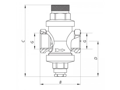 Редуктор давления KOER KR.1252 1/2” (KR2663)