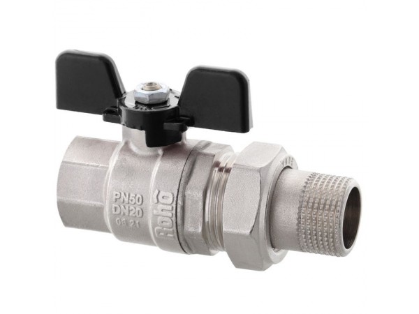 Кран з американкою Roho R105-100B - 1" прямий (RO0112)