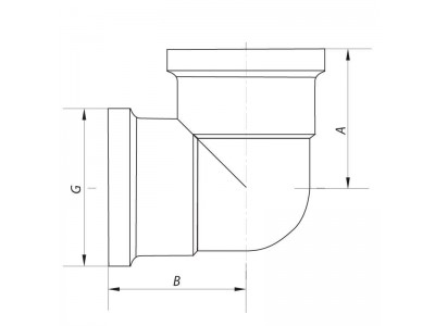 Угол 1/2'' ВВ (хром) KOER KF.L06F.CHR (KF0124)