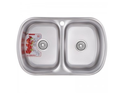 Мойка кухонная ZERIX Z7749-08-180D (decor) (ZM0566)