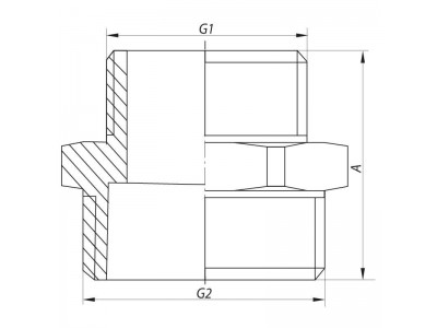 Ниппель редукционный 1-1/2"x2" KOER KF.N1620 (KF0047)