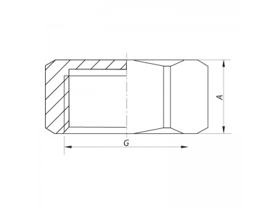 Заглушка В 1" KOER KF.P10F (KR3096)