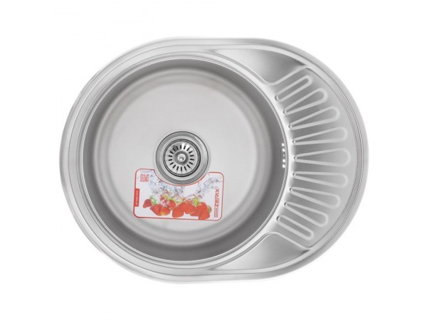 Мойка кухонная ZERIX Z5745-08-180E (satin) (ZX1592)