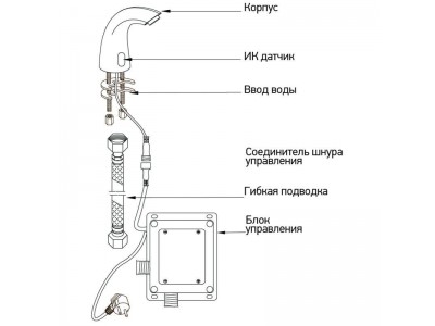 Монокран сенсорный для холодной воды MIXXUS PREMIUM PHOTO 001 (MI2836)