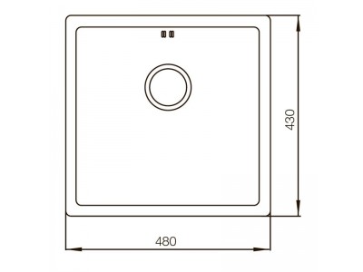 Мойка MIXXUS MX4843-220x1.0-SATIN (MX0556)