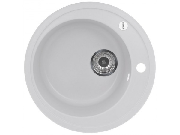 Мойка кухонная ZERIX ZS-510R-01 Белая (ZX4531)