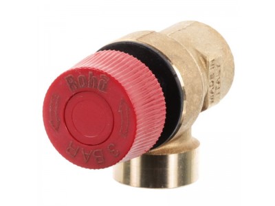 Клапан предохранительный Roho R2000-020 - 1/2" ВВ (2 бар) (RO0167)