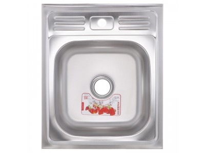 Кухонная мойка накладная ZERIXZ5060-04-160E (satin) (ZX1610)