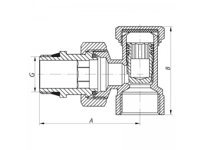 Вентиль 1/2x1/2 "антипротечка" KOER KR.902-Gi (KR0174)