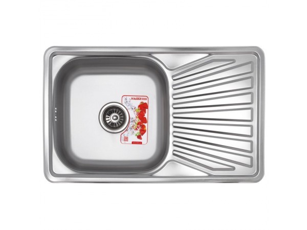 Мойка кухонная ZERIX Z7848-08-180E (satin) (ZX1604)