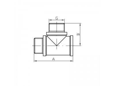 KOER KF.T06FMM.WN - 1/2'' Тройник ВНН - БЕЗ НИКЕЛЯ (120 шт/ящ)