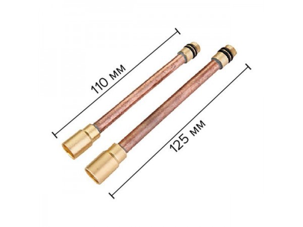 Комплект удлинителей подводки смесителя (2 шт) ZERIX LRH401 (ZX2641)