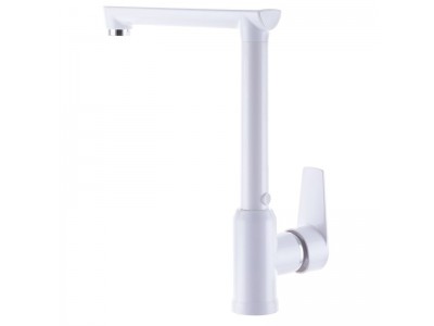 Смеситель для кухни PLAMIX Mario-017 White (с подводкой) (PM0608)