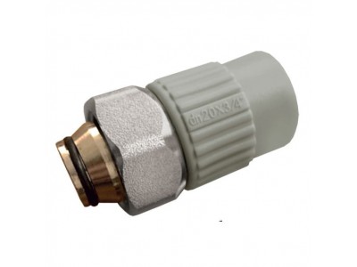 Муфта с евроконусом и накидной гайкой 20x3/4 PPR KOER K0240.PRO (KP2606)