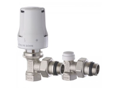 Комплект для подключения радиатора Roho R5151-050K - 1/2" угловой (антипротечка) (RO0117)